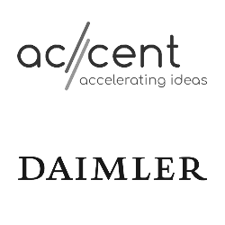 Logo ac/cent & Daimler - Coaching "Online Meetings gestalten"